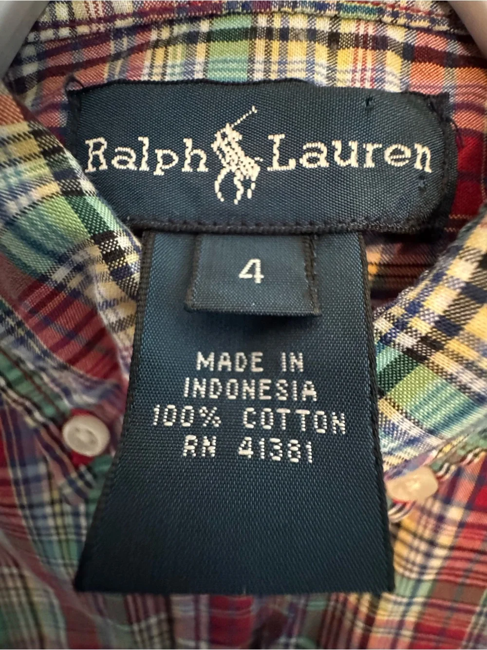 Ralph Lauren Button Down Shirt with Polo Ralph Lauren Navy V-Neck Sweater Vest